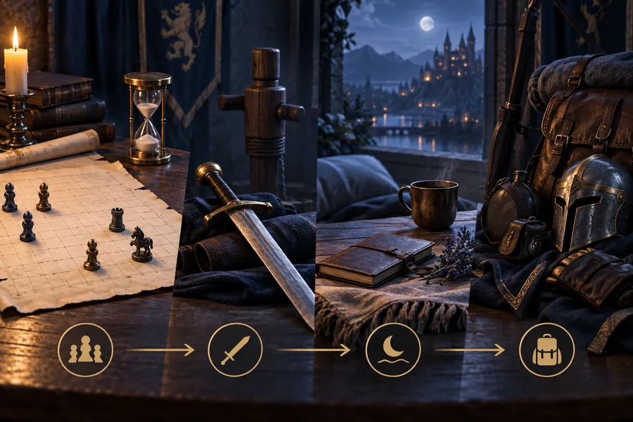 Original editorial illustration for plan your time and progression